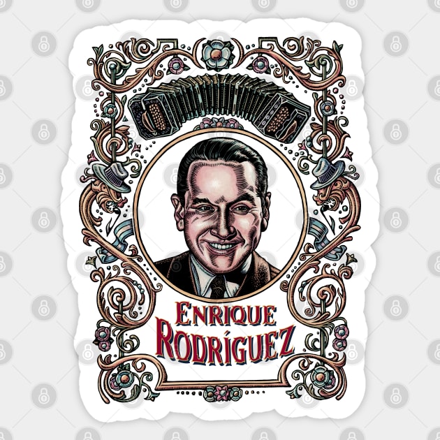 Enrique Rodríguez Sticker by Lisa Haney